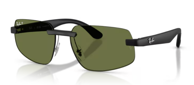 Ray-Ban 0RB4475CH Polarized Sunglasses with Matte Black Frame 60mm