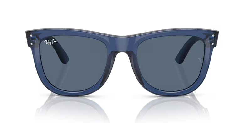 Ray-Ban 0RBR0502S Unisex Sunglasses with Blue Lenses 53mm
