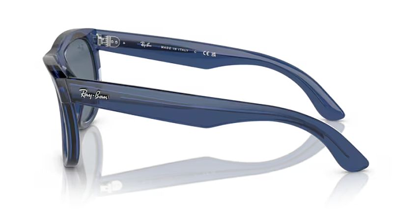 Ray-Ban 0RBR0502S Unisex Sunglasses with Blue Lenses 53mm
