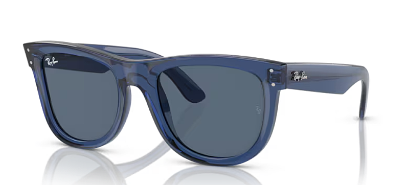 Ray-Ban 0RBR0502S Unisex Sunglasses with Blue Lenses 53mm