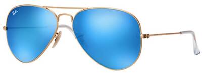 Ray-Ban Aviator 3025 Gold Metal Mirror Sunglasses 58mm