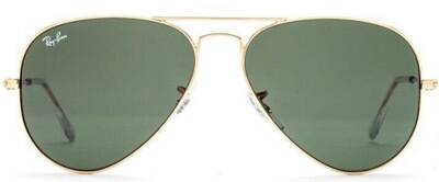 Ray-Ban 3025 L0205 Aviator Classic Gold Green Sunglasses 58mm