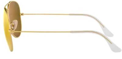 Ray-Ban 3025 Aviator Gold Orange Mirror Sunglasses 58mm