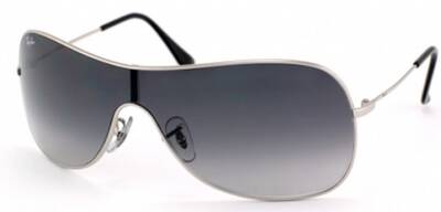Ray-Ban 3311 003/8G Classic Metal Shield Sunglasses - Grey