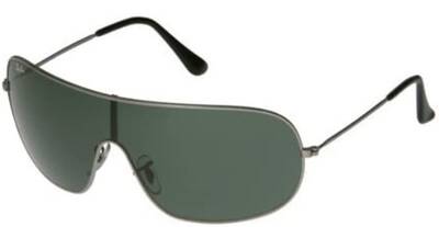 Ray-Ban 3311 004/71 Gunmetal Grey Metal Sunglasses Standard