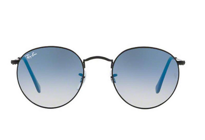 Ray-Ban 3447 Round Metal Sunglasses Black Gradient 50mm