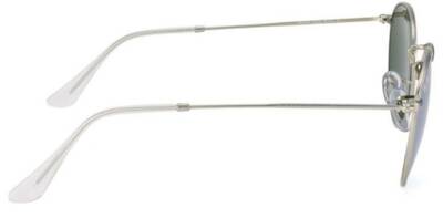 Ray-Ban 3447 019/30 Round Metal Silver Mirror Sunglasses 53mm