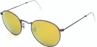 Ray-Ban 3447 029/93 Round Metal Sunglasses with Yellow Mirror 50mm