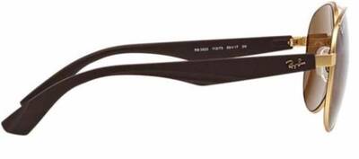 Ray-Ban 3523 112/73 Aviator Sunglasses Yellow Metal 59mm