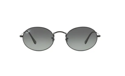 Ray-Ban 3547-N 002/71 Oval Metal Sunglasses in Black 51mm