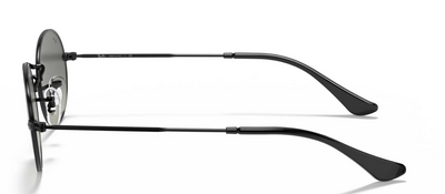 Ray-Ban 3547-N 002/71 Oval Metal Sunglasses in Black 51mm