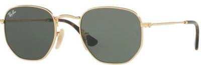 Ray-Ban 3548-N 001 Hexagonal Metal Sunglasses 54mm