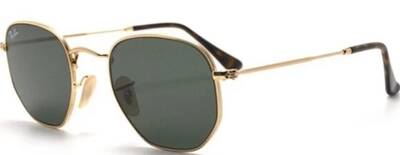 Ray-Ban 3548-N 001 Hexagonal Metal Sunglasses 54mm