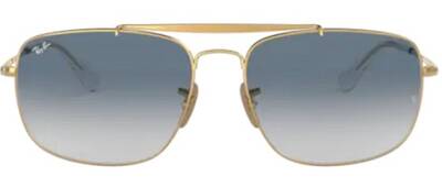 Ray-Ban 3560 001/3F Gold Metal Gradient Sunglasses 61mm