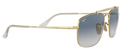 Ray-Ban 3560 001/3F Gold Metal Gradient Sunglasses 61mm