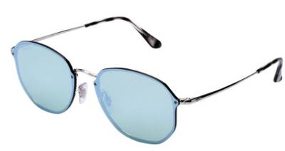 Ray-Ban 3579-N 003/30 Silver Metal Mirror Sunglasses 58mm