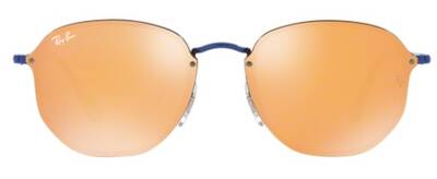 Ray-Ban 3579-N Blue Metal Mirrored Sunglasses 58mm