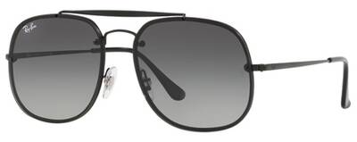 Ray-Ban 3583-N 153/11 Black Metal Aviator Sunglasses 58mm