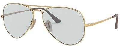 Ray-Ban 3689 001/T3 Aviator Sunglasses with Evolve Lenses 55mm