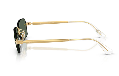 Ray-Ban RB3928 Gold Metal Sunglasses with Green Lenses, 54-20 Frame