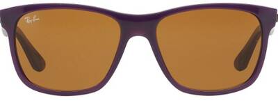 Ray-Ban 4181 6034 Purple Frame Sunglasses with Brown Lenses