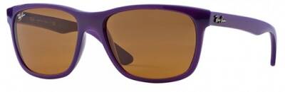 Ray-Ban 4181 6034 Purple Frame Sunglasses with Brown Lenses