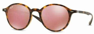 Ray-Ban 4237 894/Z2 Round Sunglasses Matte Tortoise 50mm