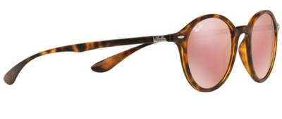 Ray-Ban 4237 894/Z2 Round Sunglasses Matte Tortoise 50mm