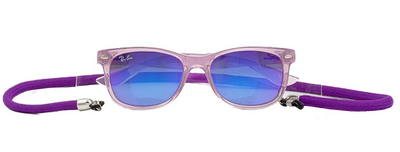 Ray-Ban 9052S 7147/B1 Lilac Transparent Sunglasses 47mm