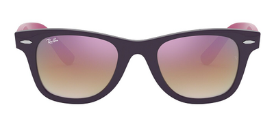 Ray-Ban 9066S Mirrored Purple Round Sunglasses 47mm