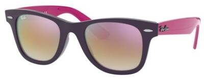Ray-Ban 9066S Mirrored Purple Round Sunglasses 47mm