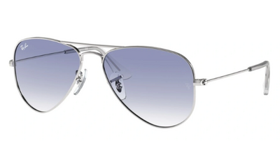 Ray-Ban 9506S Silver Metal Aviator Sunglasses 50mm