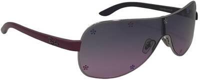 Ray-Ban 9512SB 212/90 Grey Metal Sunglasses with Gradient Lenses