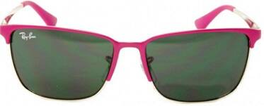 Ray-Ban 9535S 247/87 Gray Metal Flat Lens Sunglasses