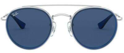 Ray-Ban 9647S 212/80 Grey Metal Round Sunglasses 46mm
