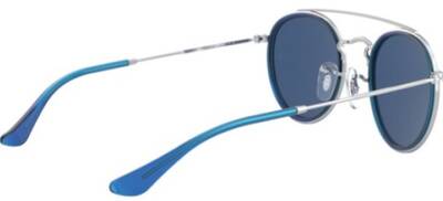 Ray-Ban 9647S 212/80 Grey Metal Round Sunglasses 46mm