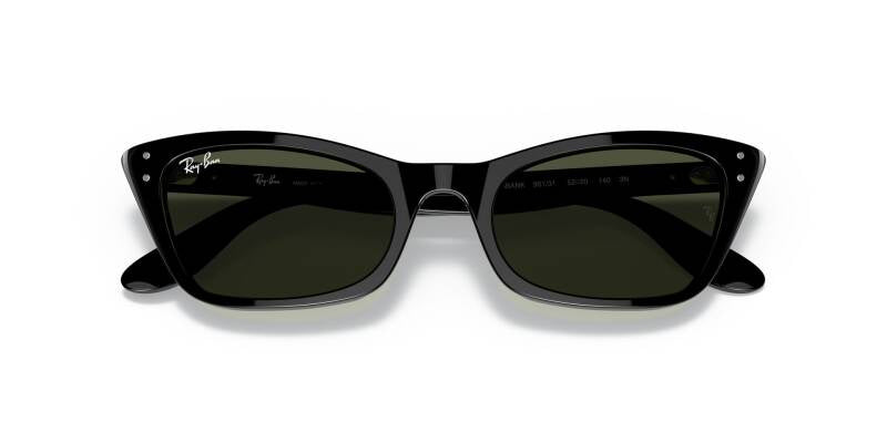 Ray-Ban Lady Burbank 0RB2299 Green Lens Sunglasses 52mm