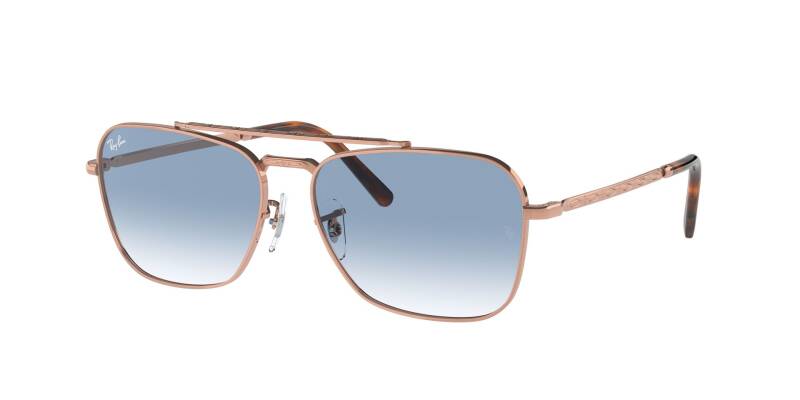Ray-Ban 0RB3636 92023F55 Men's Blue Lens Metal Sunglasses 55mm
