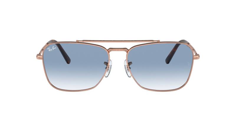 Ray-Ban 0RB3636 92023F55 Men's Blue Lens Metal Sunglasses 55mm