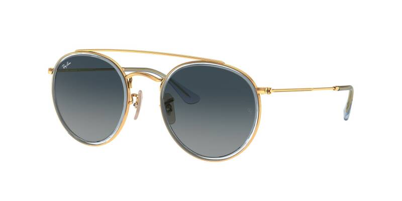 Ray-Ban 0RB3647N Round Double Bridge Sunglasses 51mm