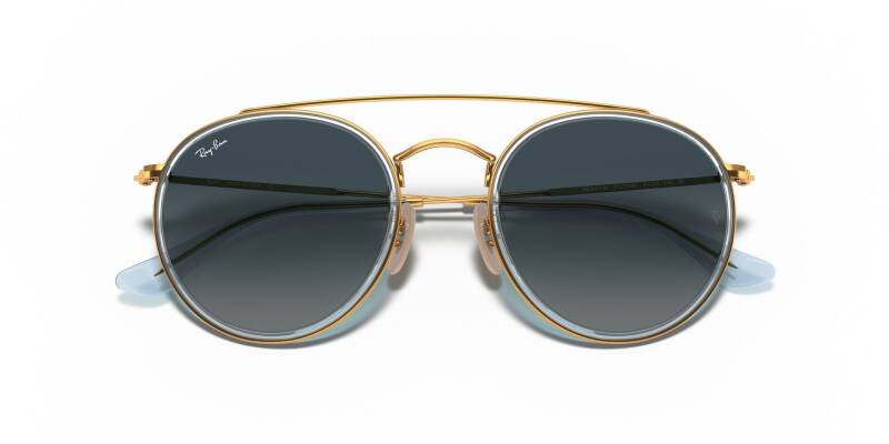 Ray-Ban 0RB3647N Round Double Bridge Sunglasses 51mm