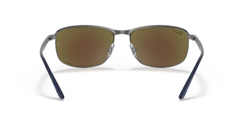 Ray-Ban 0RB3671CH Blue Lens Metal Square Sunglasses 60mm