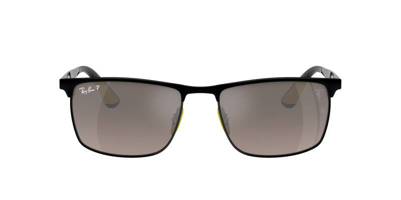 Ray-Ban 0RB3726M Metal Frame Silver Lens Sunglasses 57mm