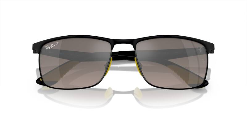 Ray-Ban 0RB3726M Metal Frame Silver Lens Sunglasses 57mm