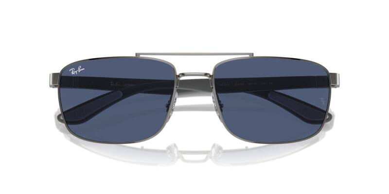 Ray-Ban 0RB3737 004/8060 Metal Square Men's Sunglasses 60mm