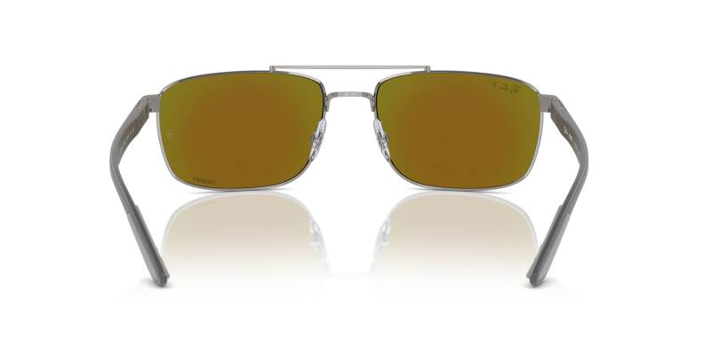 Ray-Ban 0RB3737CH Blue Polarized Metal Sunglasses 60mm