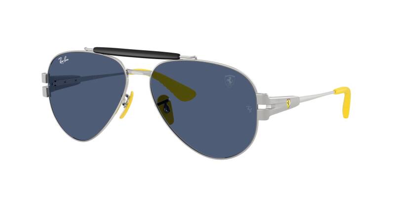 Ray-Ban 0RB3762M Metal Frame Men Sunglasses Blue Lens 58mm
