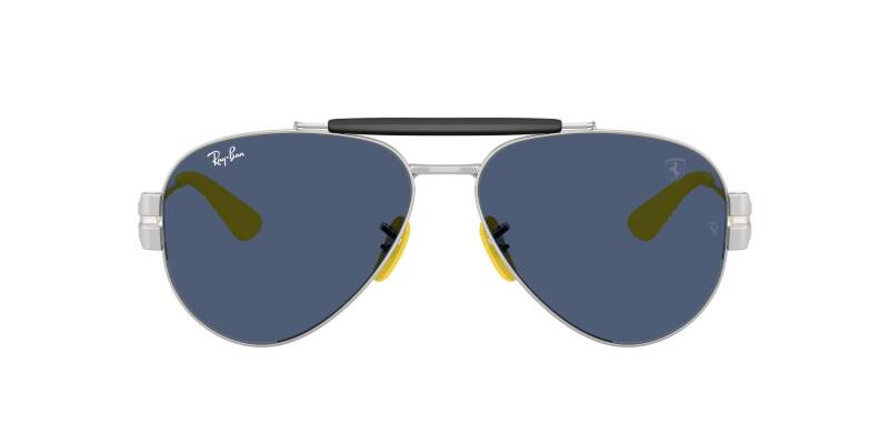 Ray-Ban 0RB3762M Metal Frame Men Sunglasses Blue Lens 58mm