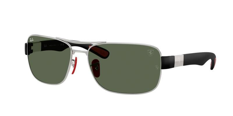 Ray-Ban 0RB3763M F0317164 Men's Metal Sunglasses with Green Lenses