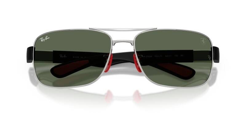 Ray-Ban 0RB3763M F0317164 Men's Metal Sunglasses with Green Lenses